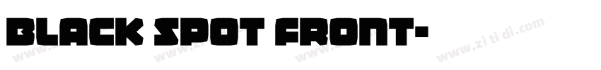 Black Spot Front字体转换